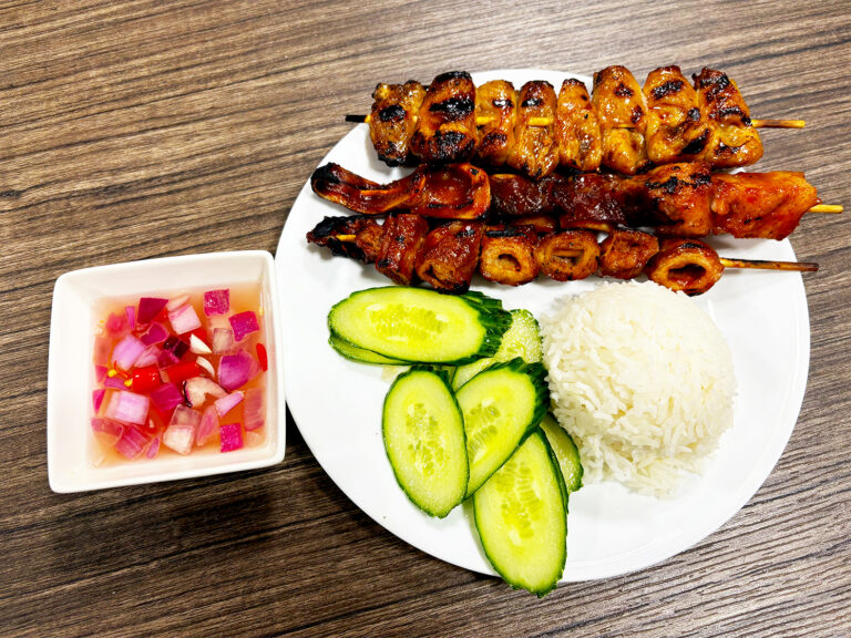 Street bbq meal